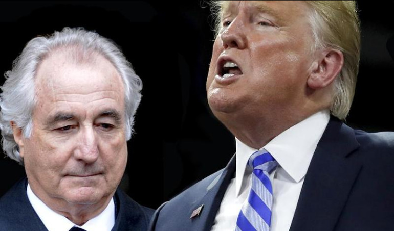 Bernie Madoff and Donald Trump photo montage